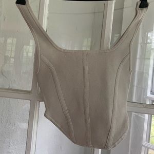 Aritzia sculpt knit bustier